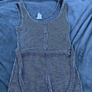 Caution To The Wind Stripped Romper